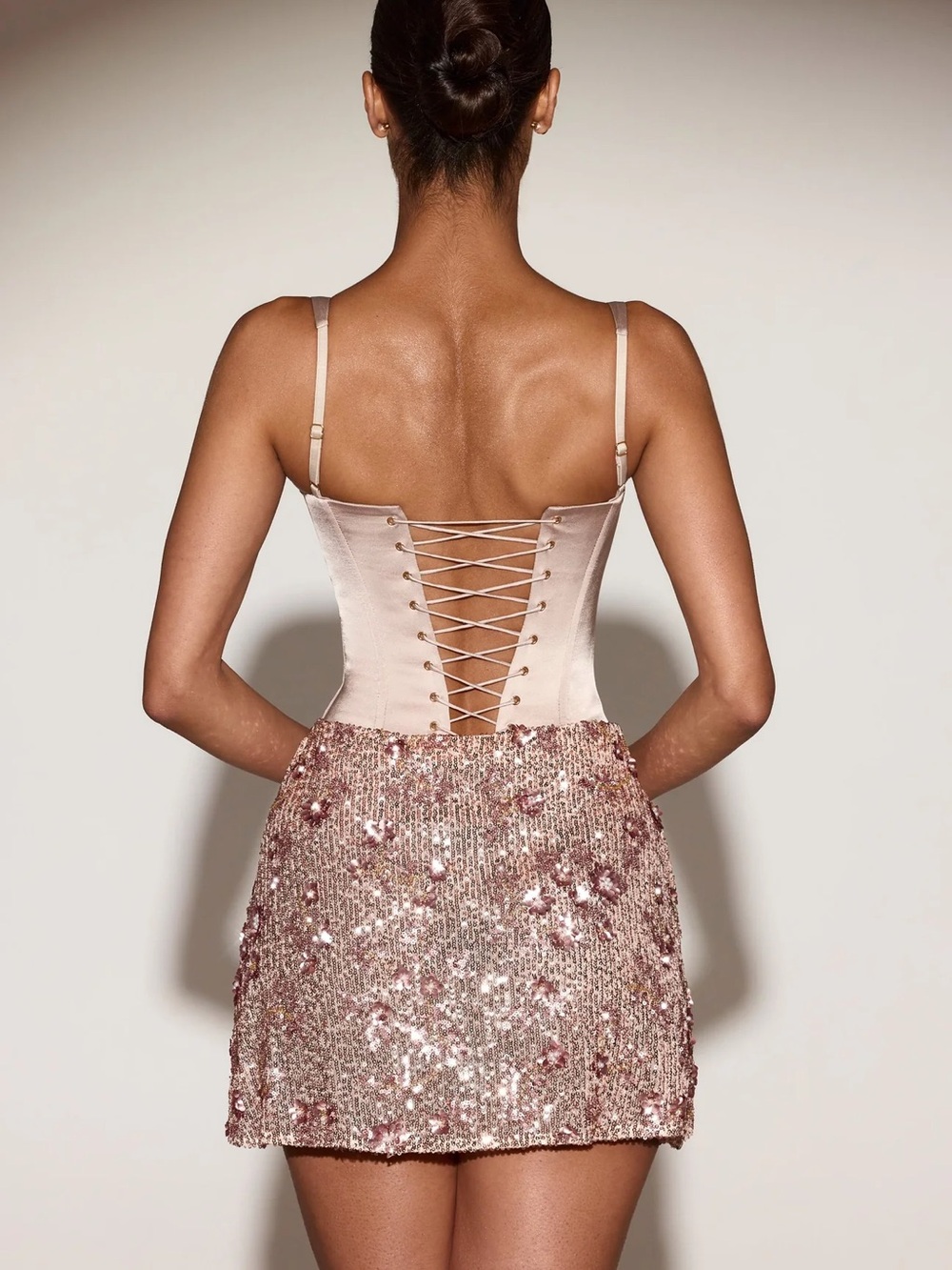 Oh Polly Eira Satin Corset Dress - Picture 2 of 3